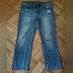 American Rag Cie Medium Wash Distressed Denim Boyfriend Jeans